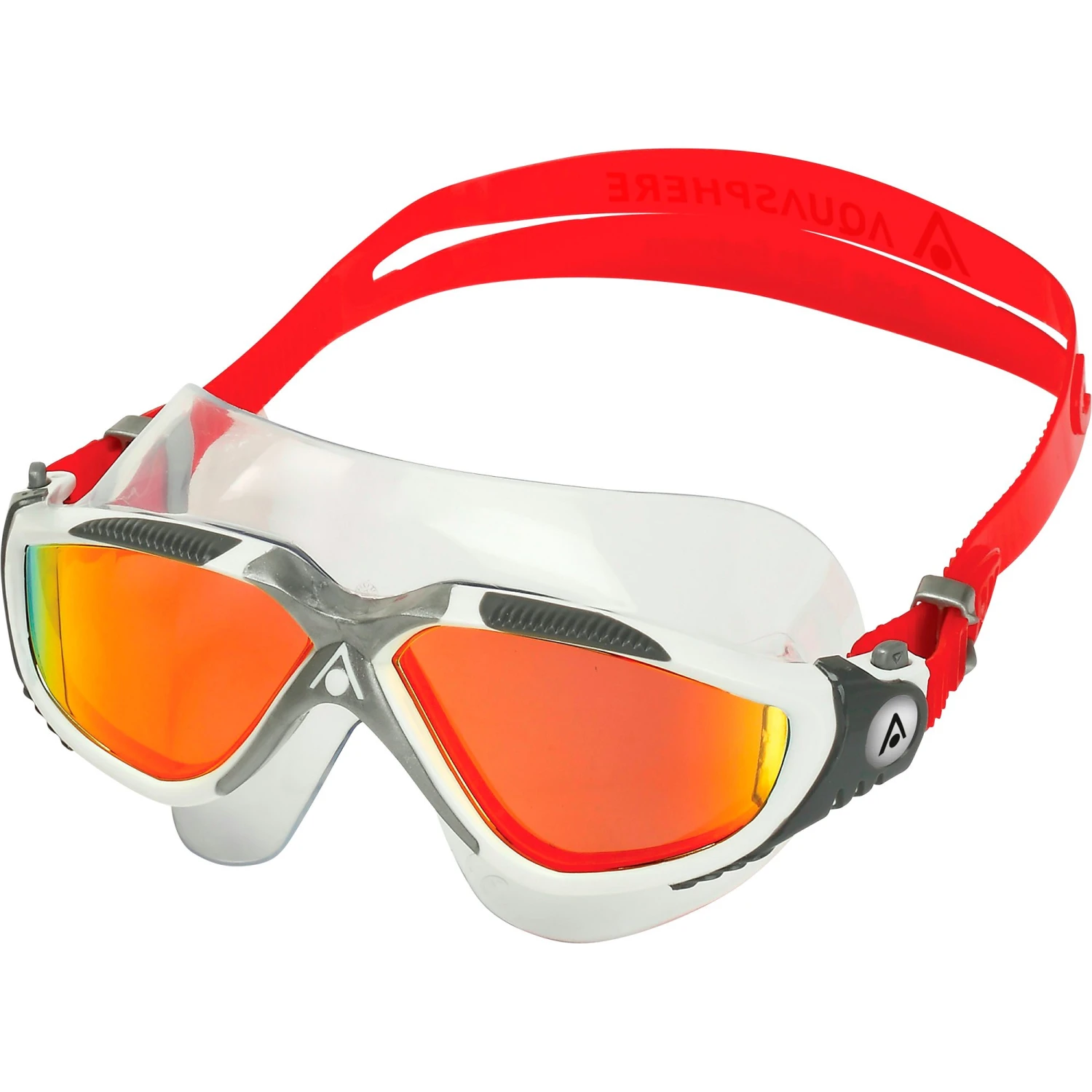 AQUASPHERE Vista Lens Red Titanium Mirror Schwimmbrille Weiß 3 AQUASPHERE Vista Lens Red Titanium Mirror Schwimmbrille Weiß