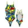 Badeanzug Turbo Pop Thin Strap Damen -Schwimmausrüstung 896252 0099