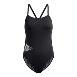 Adidas Logo Damen Badeanzug Schwarz/weiß