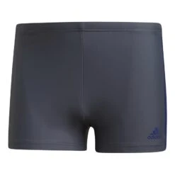 Adidas Three-Second Badehose Grau/marineblau/rot