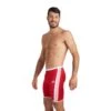 Arena Icons Swim Jammer Badehose Rot/weiß -Schwimmausrüstung ar 005127 410 001