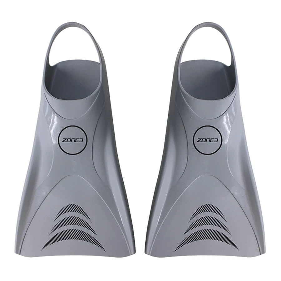 Flossen Zone3 Silikon V-FLEX Ergo Training Grau 3 Flossen Zone3 Silikon V-FLEX Ergo Training Grau