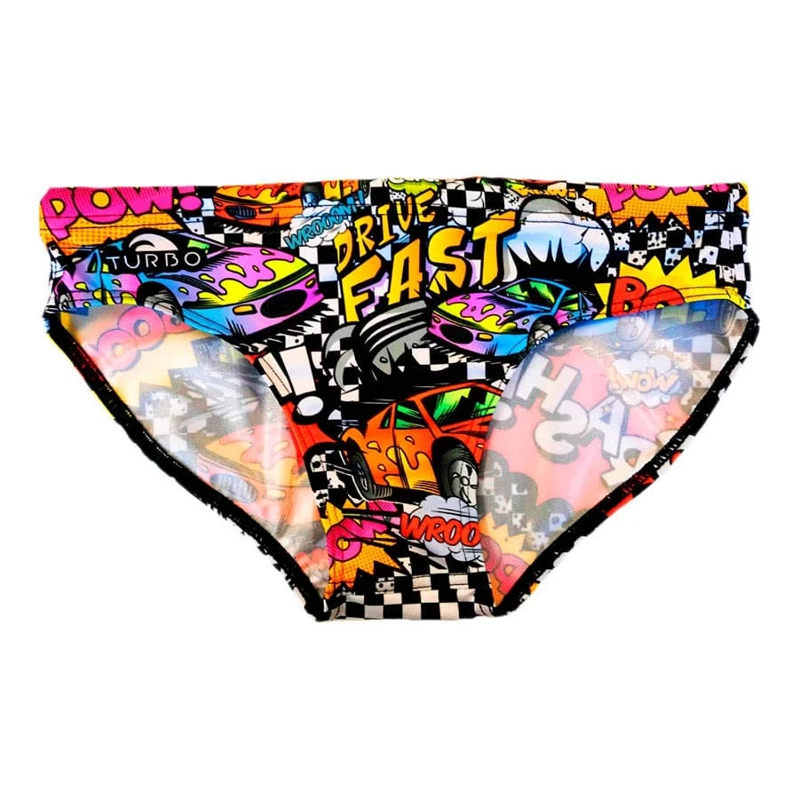 Turbo Comic Car Mehrfarbige Wasserball-Badebekleidung 3 Turbo Comic Car Mehrfarbige Wasserball-Badebekleidung